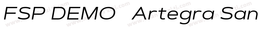 FSP DEMO   Artegra Sans Ex Thin字体转换